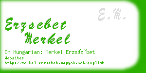 erzsebet merkel business card